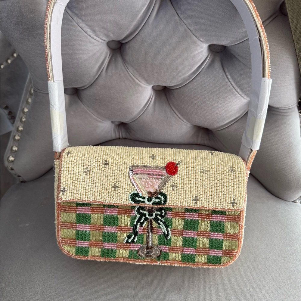 Anthropologie COSMOPOLITAN beaded purse